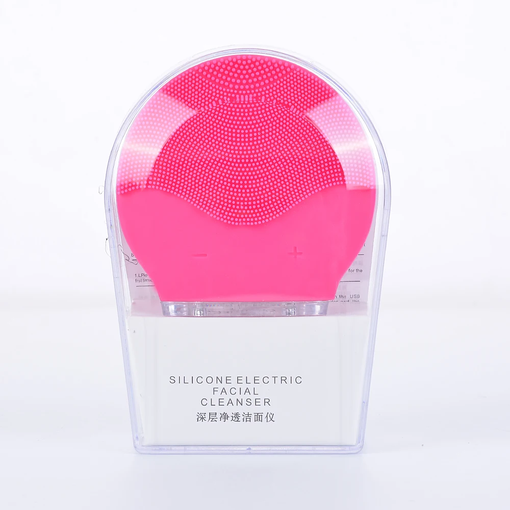 Очищающая щетка для лица Facial Cleanser Washing Brushes Face Cleaning Brush Electric Mini Waterproof Silicone Clean on