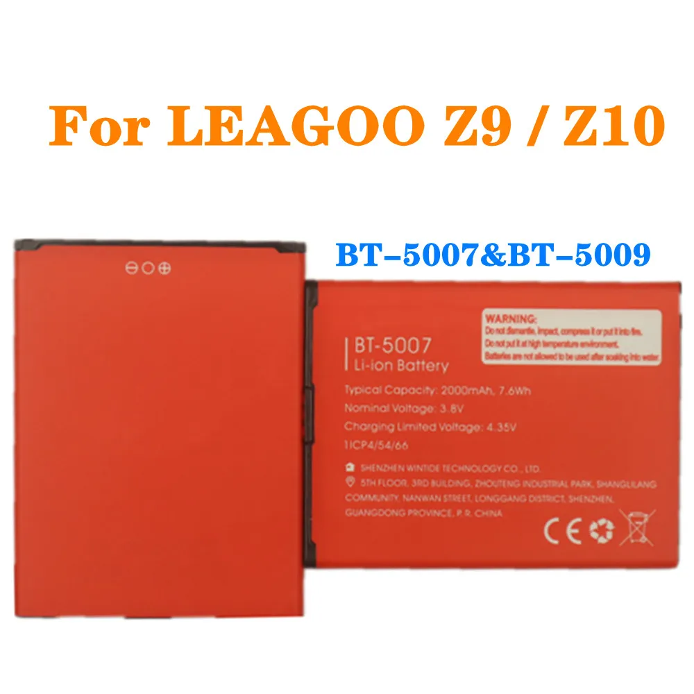 

Аккумулятор BT-5007, BT-5009, BT5007, BT5009, для LEAGOO Z9, Z10, 2000 мА · ч