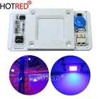 Светодиодный чип COB для ультрафиолетовой лампы, 50 Вт, 110 В220 В, нм, нм, DOB, детектор металла с ультрафиолетовым отверждением, кварцевый, черный свет, бактерицидная дезинфекция