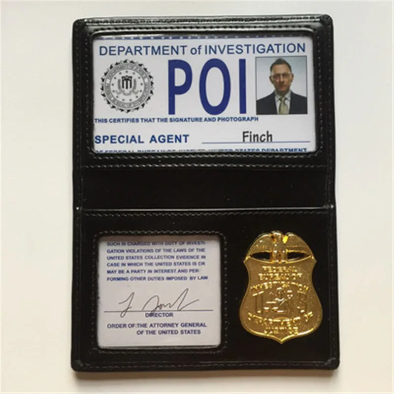 Supernatural SPN Suspect Tracker characters POI Metal ID card Holder Shaw Root/Dean special unique Fans Essentials Customized |