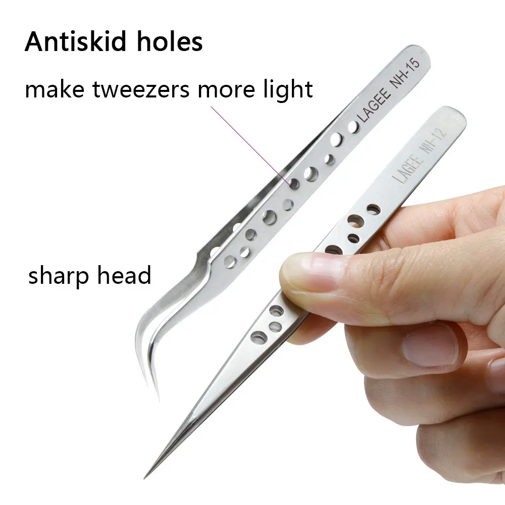 LAGEE Профессиональный пинцет для наращивания ресниц 3D норковый объемный