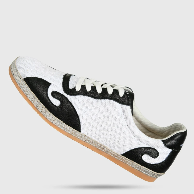 

2021 Genuine Leather Kung fu Tai Chi Shoes Taekwondo Sneakers Martial Art Shoes Cowhide Leather Unisex Free Flexible Men Women