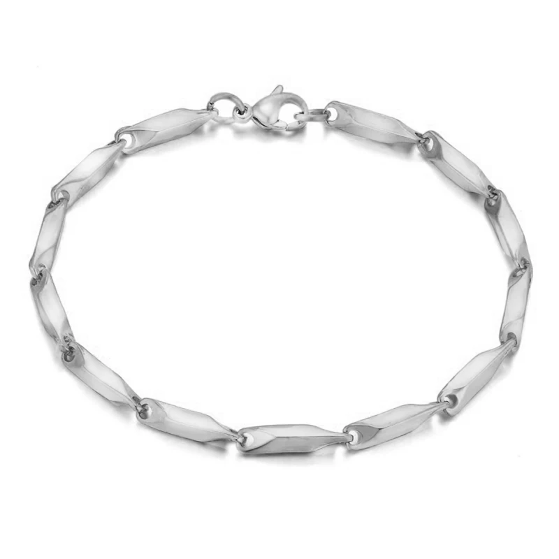 584 Silver Color Модный женский браслет из нержавеющей стали с велосипедной цепью, браслеты для женщин,, золотой цвет, Женские Ювелирные изделия - Окраска металла: 584 Silver Color