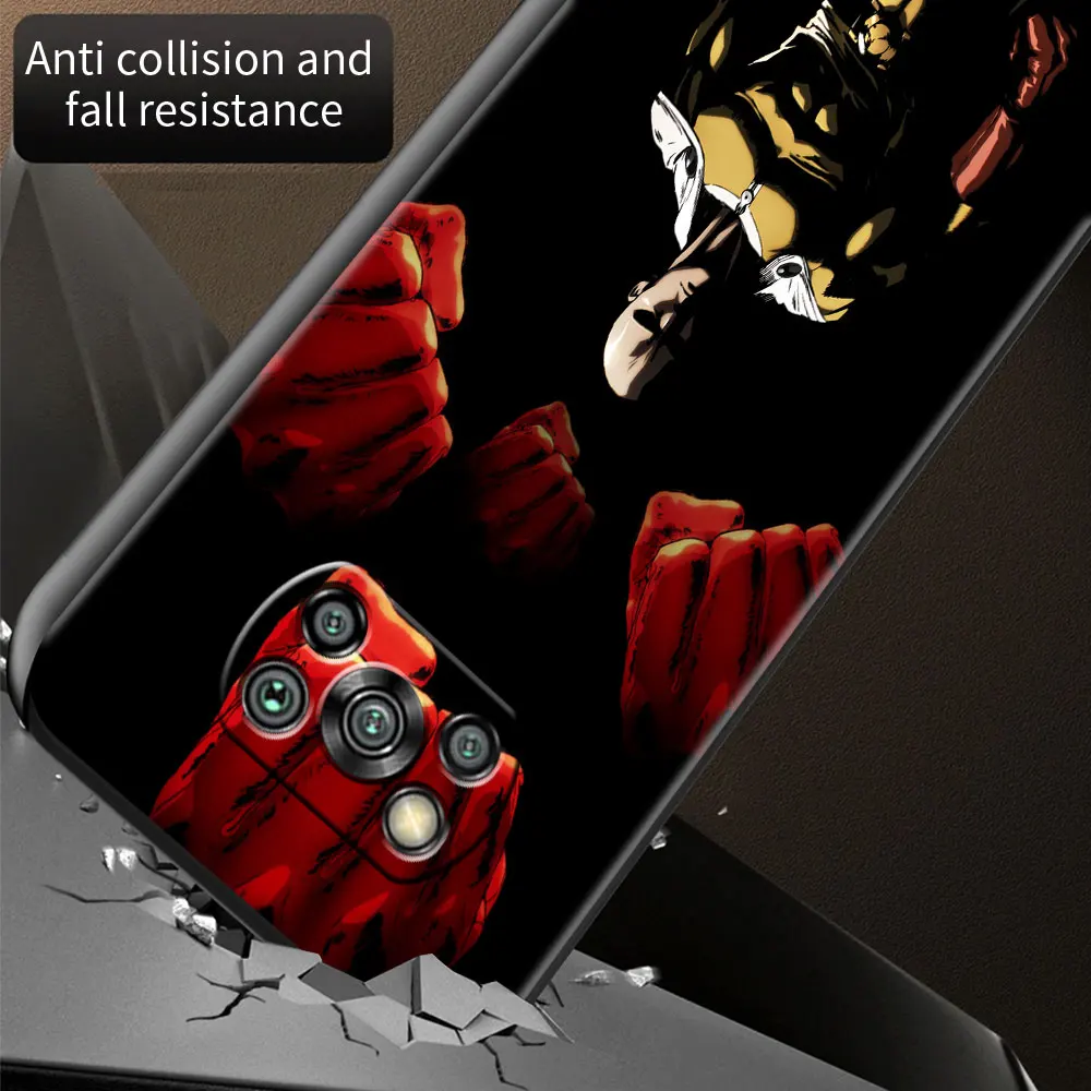 shockproof case for xiaomi mi poco x3 nfc m3 pro f3 gt x2 f1 11t 10t note 10 9t soft silicone phone cover anime one punch man free global shipping
