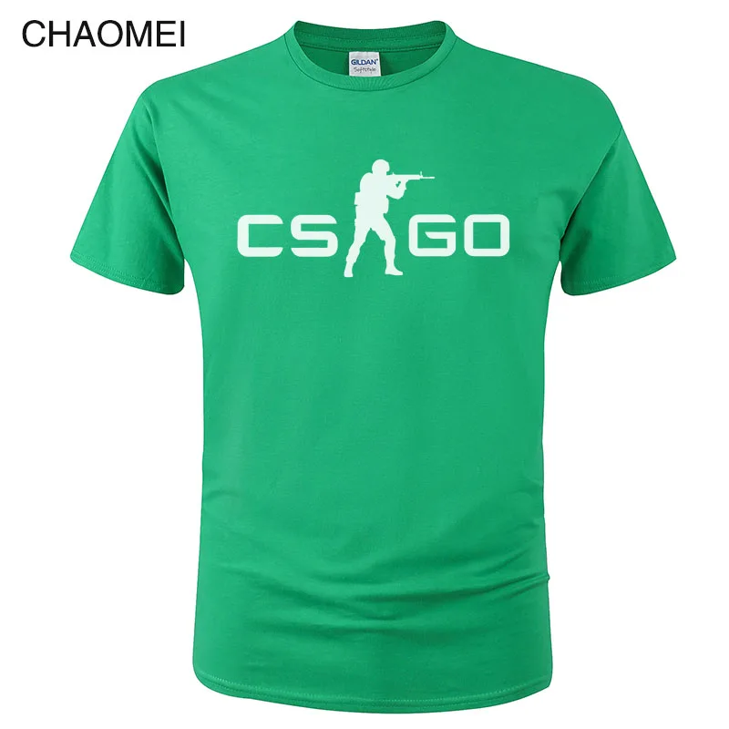 18 Игра CS GO Футболка мужская летняя футболка csgo высокое качество мужские футболки, брендовая одежда хип хоп топы Homme футболка C105 - Цвет: 18