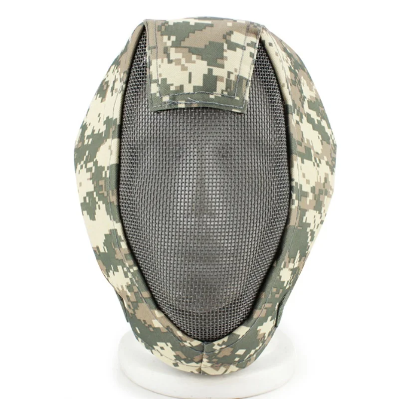 V3 Fencing Full Face Tactical Paintball Mask Steel Metal Mesh Airsoft Helmet Mask Military Army Wargame Hunting Protective Masks v3 fencing full face tactical paintball mask metal steel mesh hunting shooting cs wargame military combat gear airsoft masks