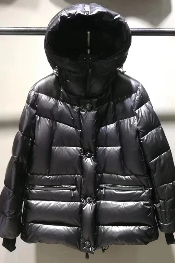 

Premium Black Down Feather Coat Parkas for Woman Autumn Winter Female Clothing Windbreaker Hooded Coat