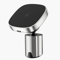 magnetic safe wireless charger for iphone13 12 pro mini xiaomi mobile phone holder aluminum alloy 15w magnetic car phone holder