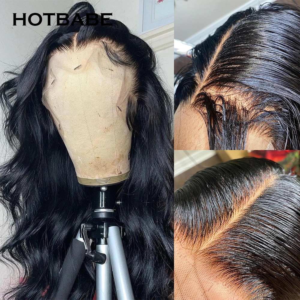 30 32 Inch Body Wave Transparent Lace Front Wigs For Women Human Hair Glueless 13x6 Lace Frontal Wig Closure Wig Bleached Knots