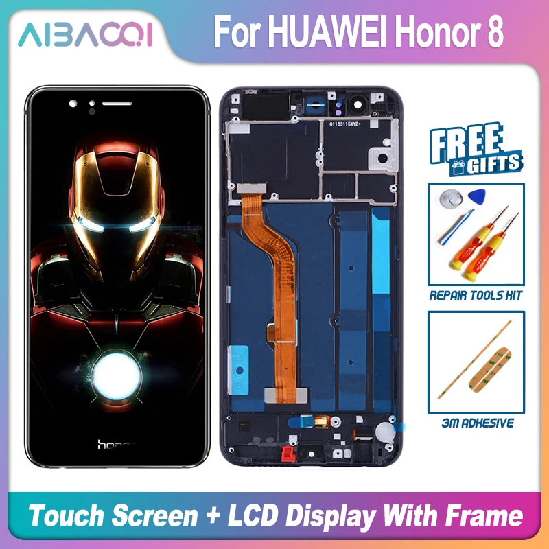 AiBaoQi Фирменная Новинка сенсорный экран ЖК-дисплей + рамка силовой кабель для
