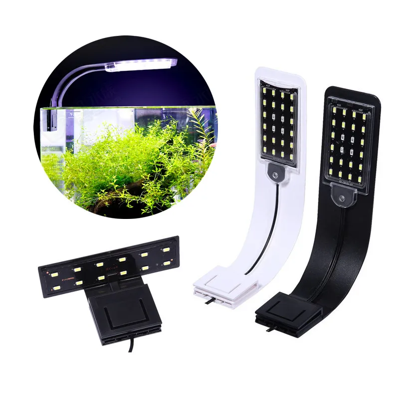 Ультратонкий Светодиодный светильник для аквариума 220 В водонепроницаемая лампа