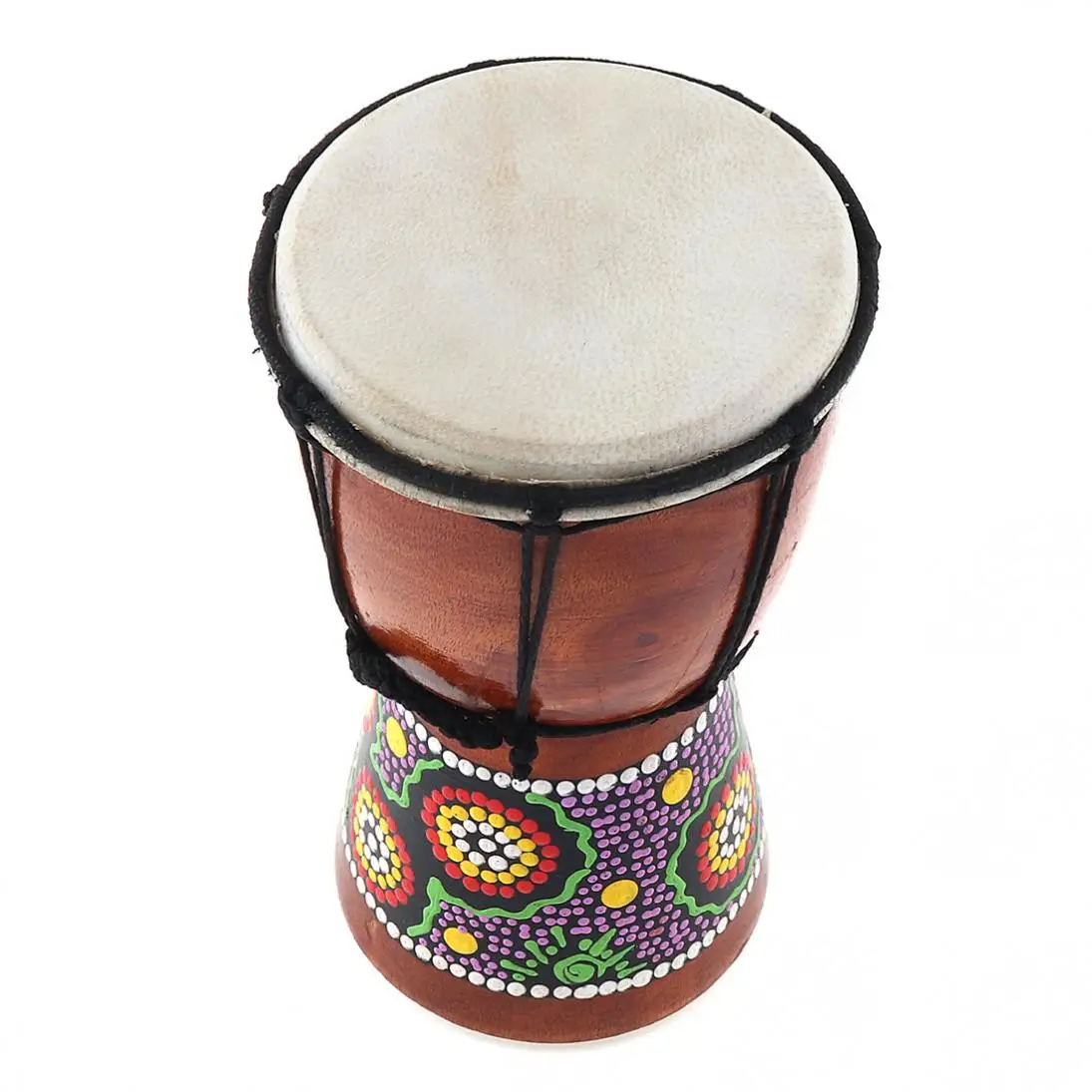 4 дюймов Профессиональный Африканский Djembe барабан дерево козья кожа хороший звук Африканский музыкальный инструмент
