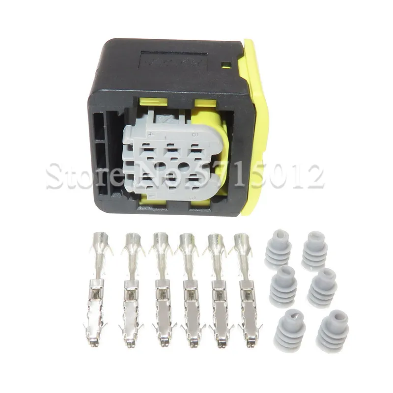 

Водонепроницаемый Автомобильный Электрический разъем, 6 отверстий, 2-1418469-1, герметичные розетки для грузовиков, автомобилей