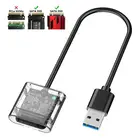 Прозрачный корпус M.2 SSD, высокоскоростной USB3.0 Gen1 5 ГБсек. M.2 NGFF SATA, внешний внутренний жесткий диск, чехол для ПК, ноутбука, настольного компьютера
