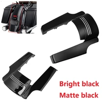 motorcycle fender stretched rear fender extension 5 for harley touring street road glide bike 2014 2018 bright black