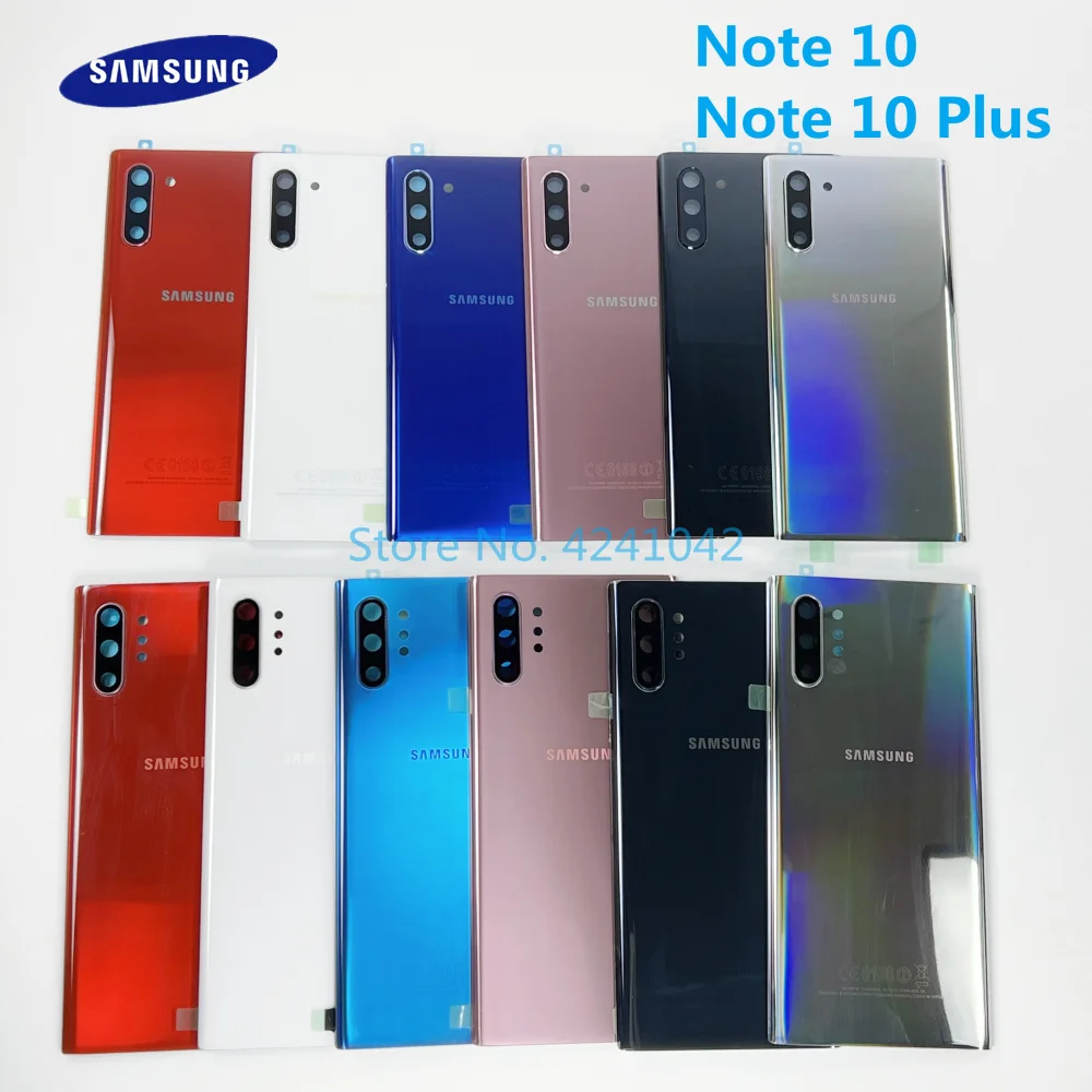 Стеклянный чехол для SAMSUNG Galaxy Note 10 N970 Plus N975 N975F Note10 + задний стеклянный клей |