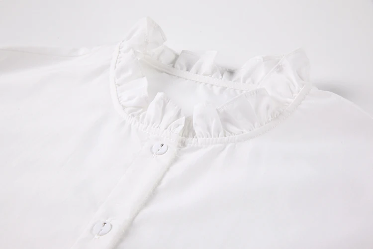 

Designer Streetwear Style Kawaii Full Sleeve Shirt Women Chic Ruffles Blouses Women Tops Spring New Women Loose Shirts SL531