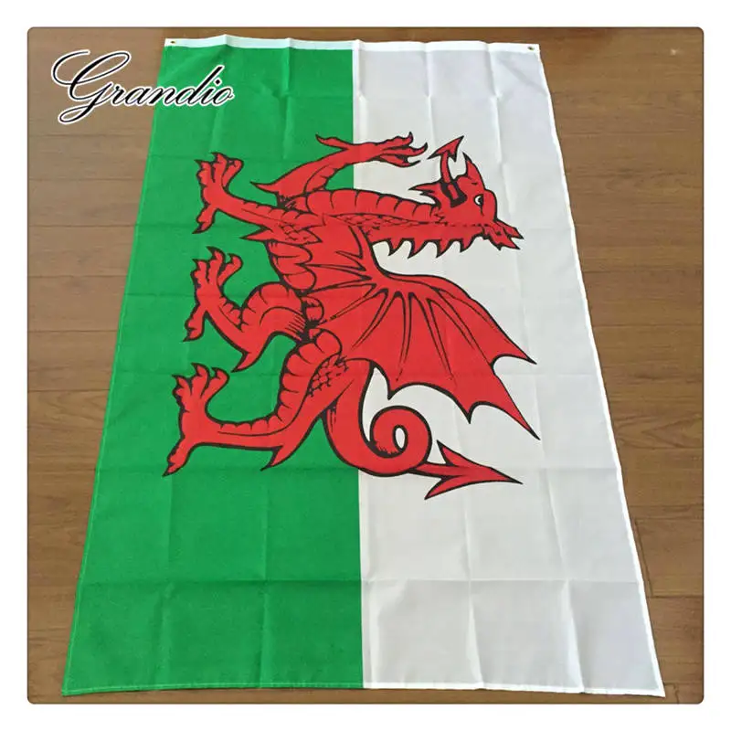 Флаг Уэльса Великобритания 90x150 см полиэстер печатных Британский валлийский