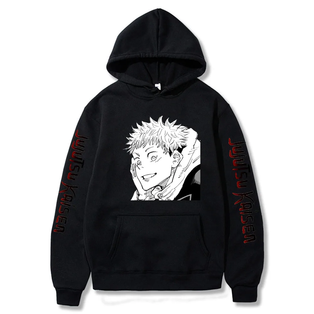 

2021 Anime Jujutsu Kaisen Fashion Prints Hoodie Women/Men Sweatshirt Long Sleeved Casual Streetwear Harajuku Tops