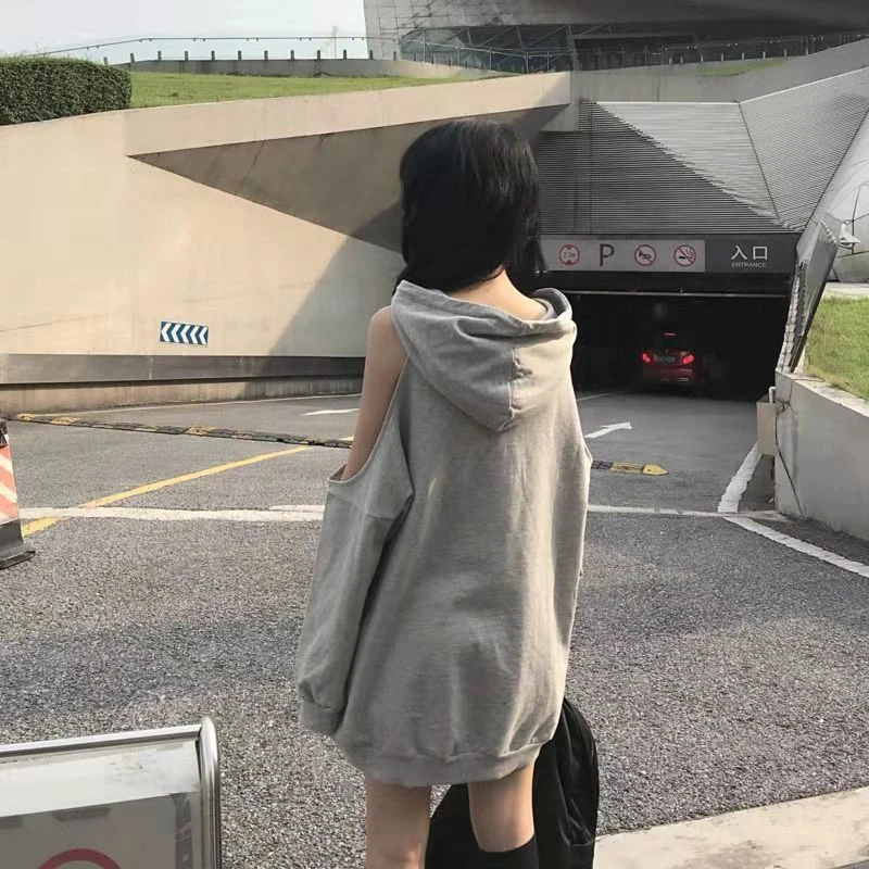 Черная серая толстовка с капюшоном оверсайз Женская Толстовка Harajuku уличная толстовка с капюшоном для женщин модная Корейская Moon Printng Толстовка для женщин