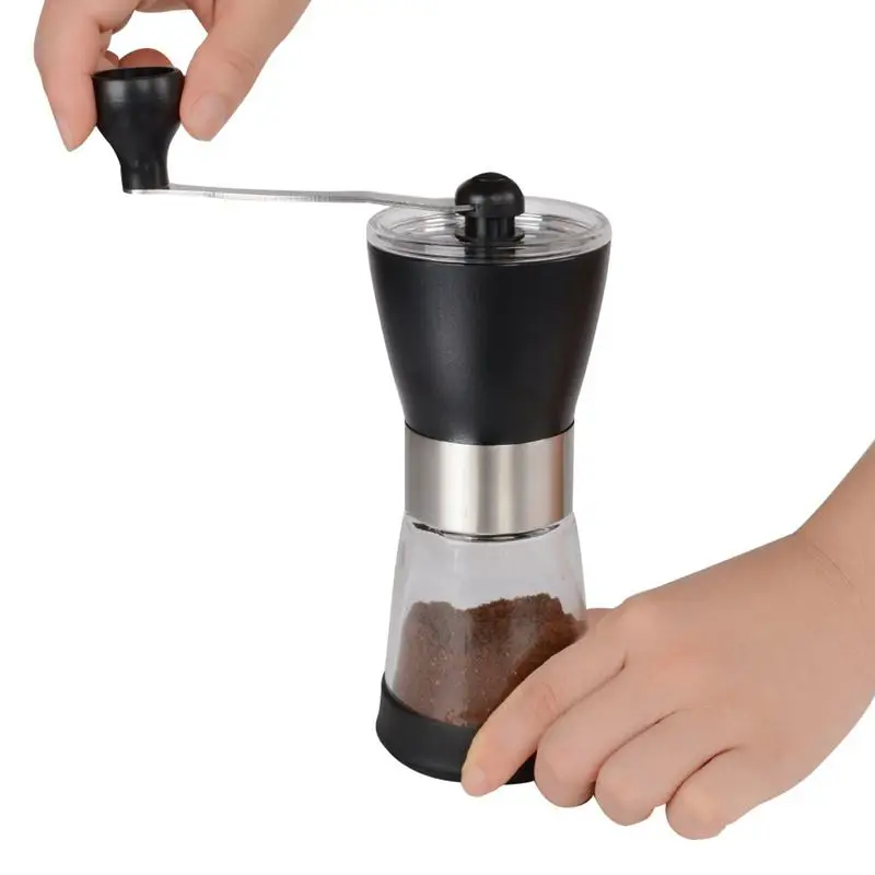 

Manual Coffee Grinder, Ceramic Coffee Mill, Adjustable Grind, Glass Jar, Built To Last, Top Rated