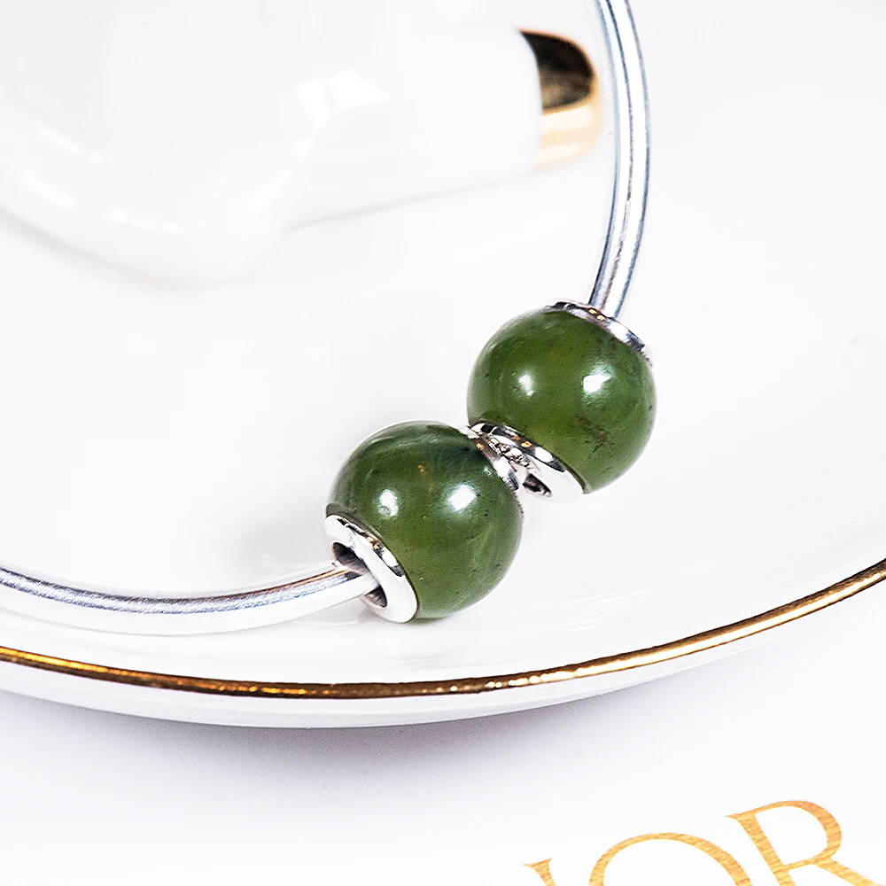 Браслеты и браслеты из канадского зеленого камня с подвеской в виде для браслета