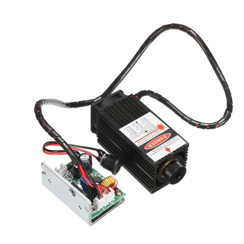 

DC 12V 10W Laser Head Engraving Module Set TTL&PWM Modulation Metal Marking Wood Cutting Blue-ray For Engraver With Adaptor