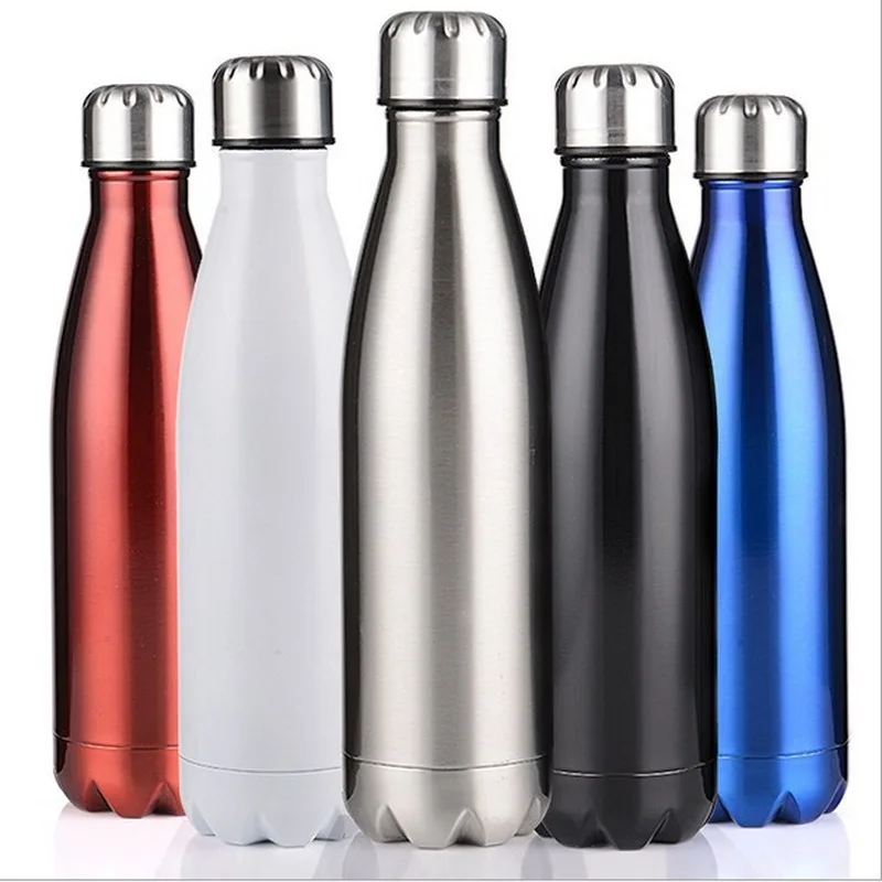 500ML Double-Layer Creative BPA Free Water Bottle Stainless Steel Beer Tea Coffee Portable Sport Vacuum Thermal Flask | Дом и сад