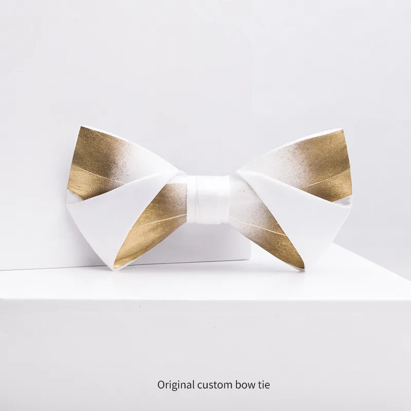 

bowtie for wedding party original design brand 2020 newest white bow tie 03