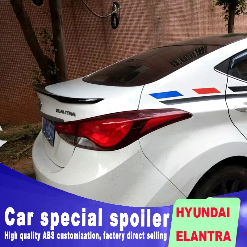 Новый стиль спойлера ДЛЯ HYUNDAI ELANTRA 2012 2013 2014 2015 2016 спойлер высокой твердости и