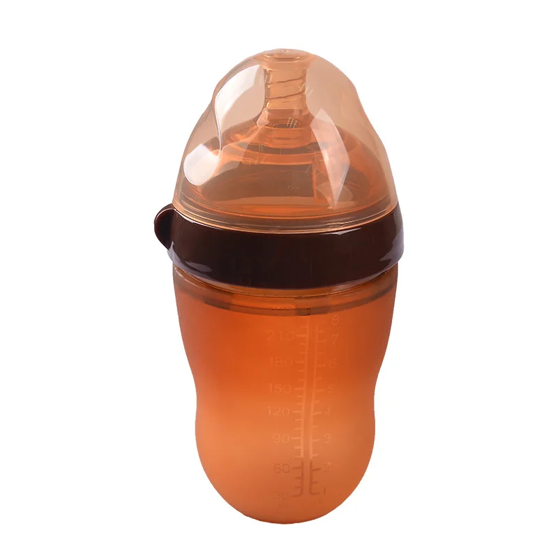 Силиконовая молочная бутылка nano silver для новорожденных сверхбольшой и широкий