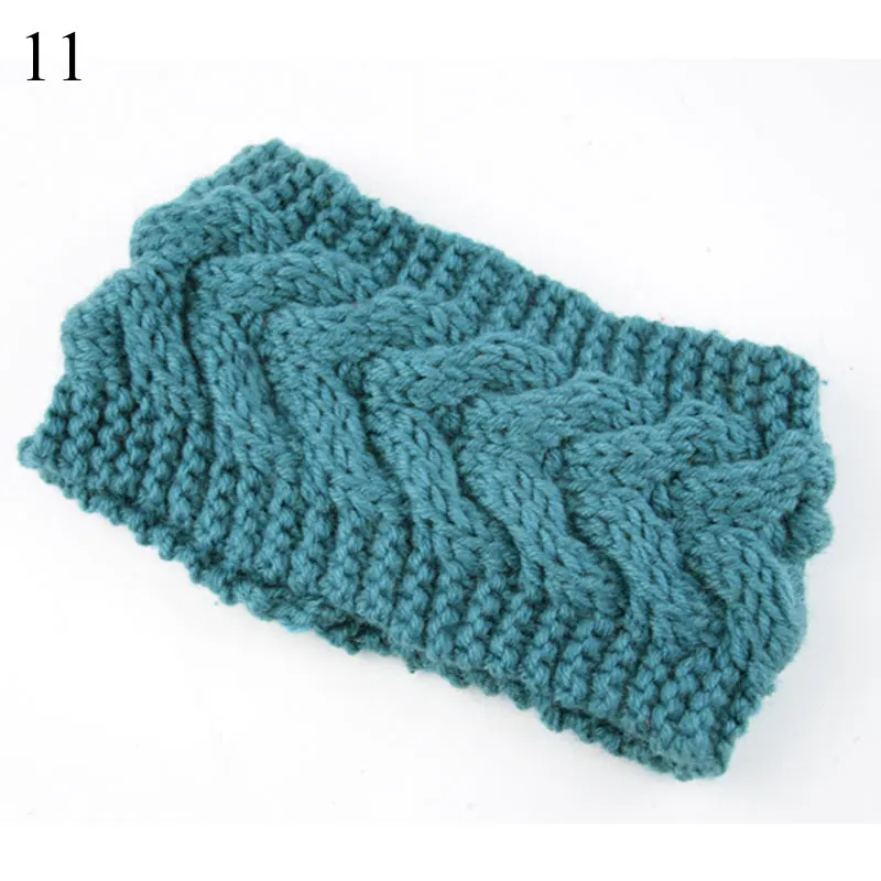 Женский однотонный вязаная повязка на голову вязаный шерстяной головной убор