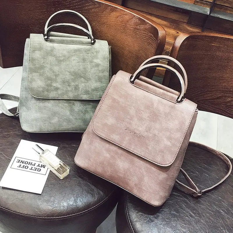 

Fashion Women Backpack Pu leather travel bagpack large School Shoulder Bags For Teenager Girls mochila feminina 2020 F-642