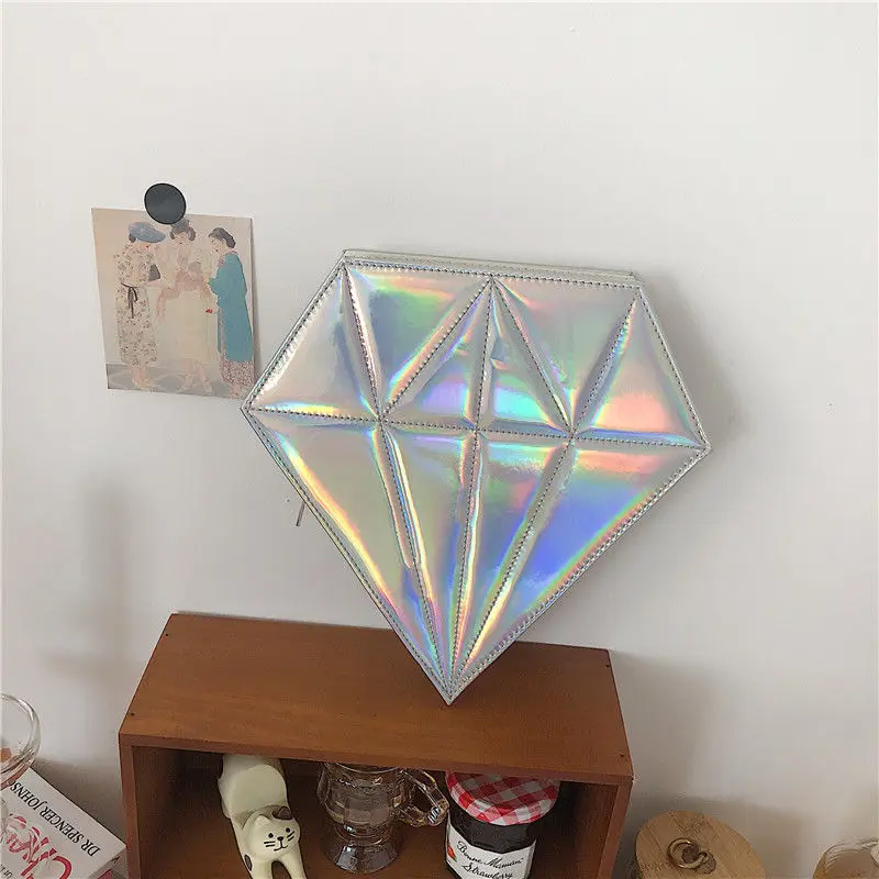 

Портативный набор кистей Ins Dream, лазерная сумка для хранения макияжа с бриллиантами