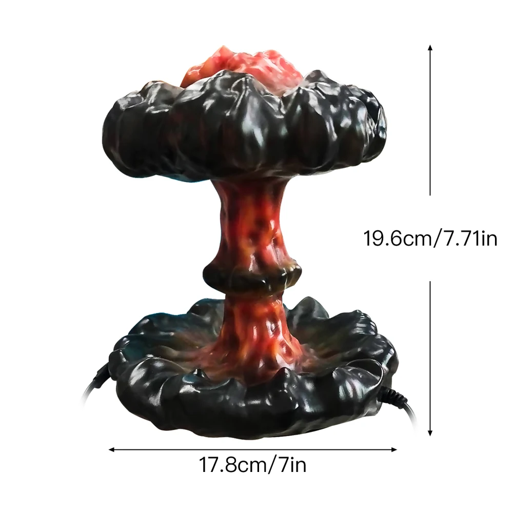 Offerte Lanterna A Luce Di Esplosione Di Nuvole Di Funghi Lampada Da Tavolo A LED Creativa Simulazione Di Luce Esplosione USB Regali Di Luce Regolabili Per Bambini