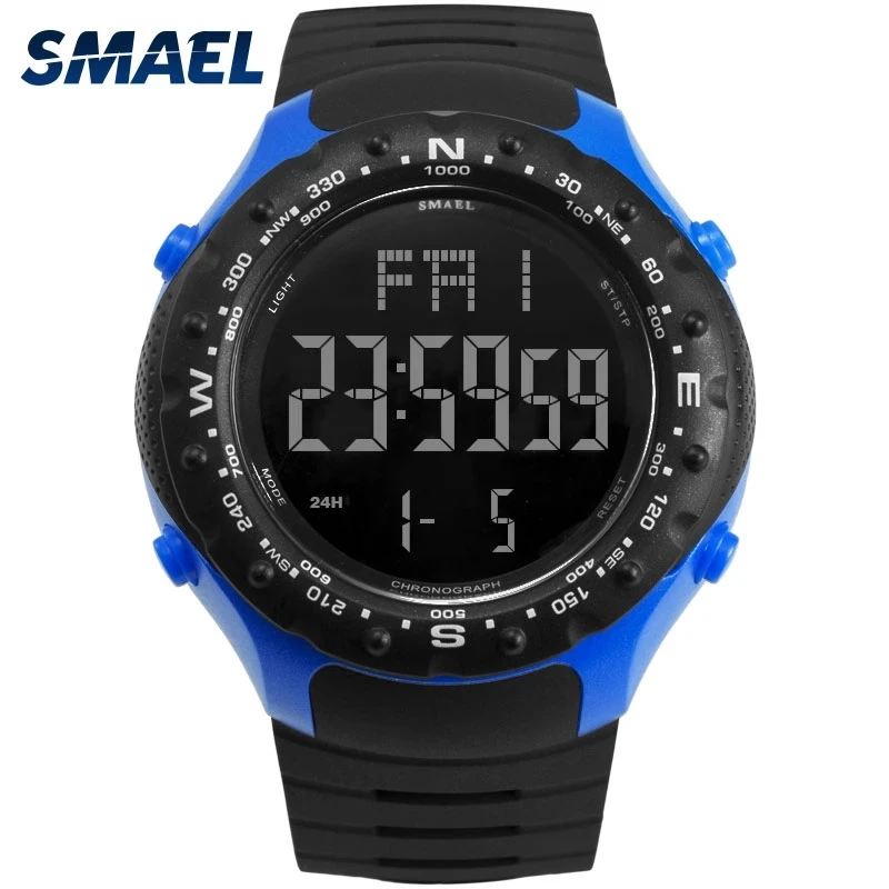 

SMAEL Sports Men's Watch 50M Waterproof and Shatter-resistant Cool Appearance Automatic Update Date Stopwatch Timer