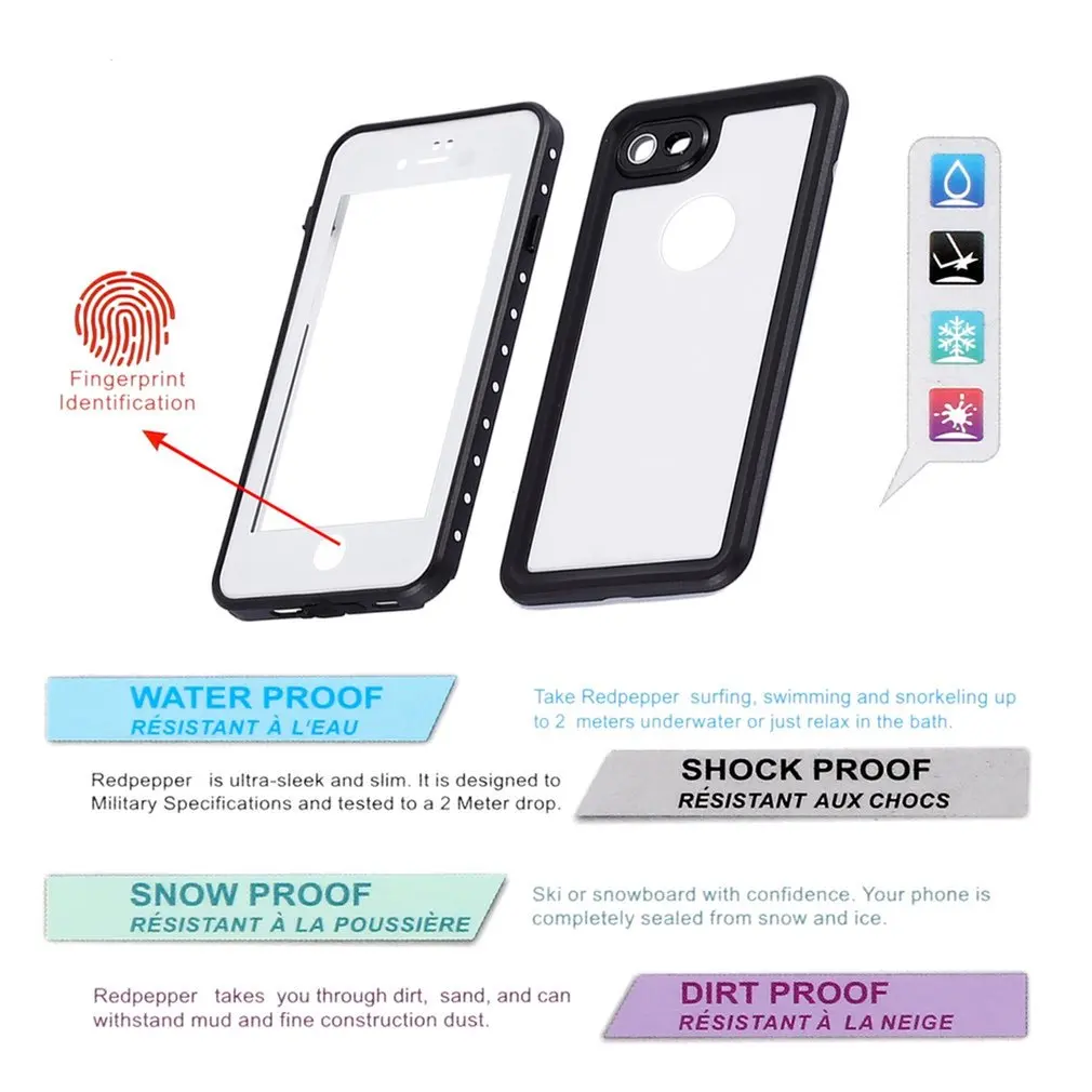 Водонепроницаемый Чехол противоударный грязеотталкивающий с защитой от снега и