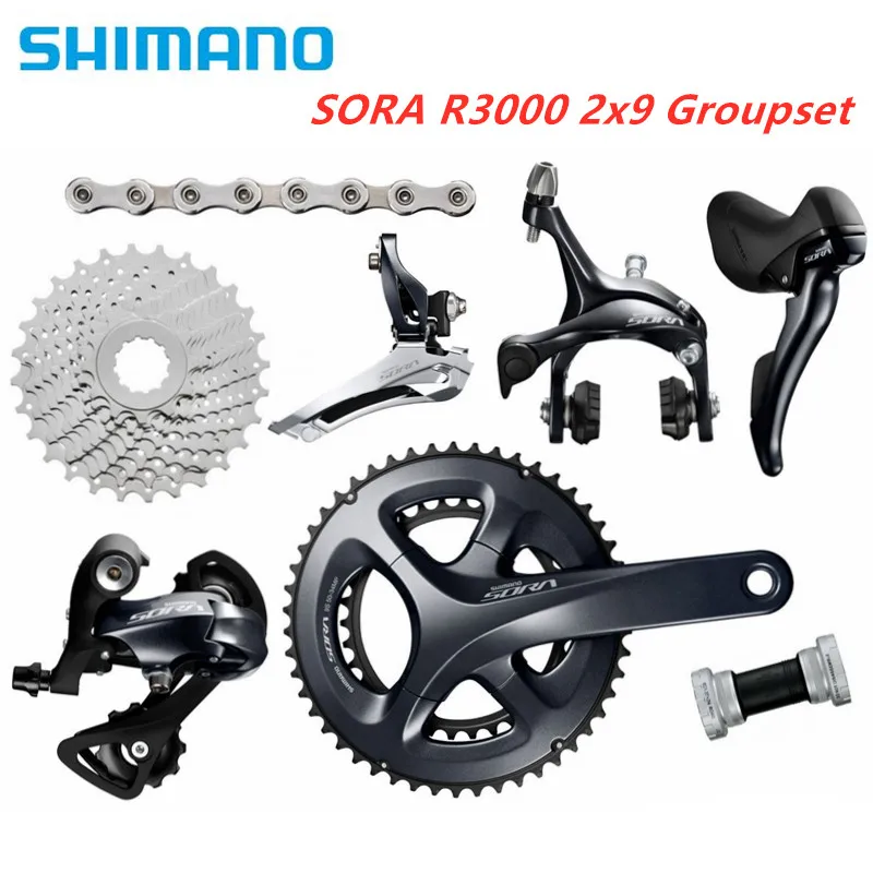 Shimano SORA R3000 2x9 скоростной шоссейный групсет велосипед велосипедные части | Спорт и