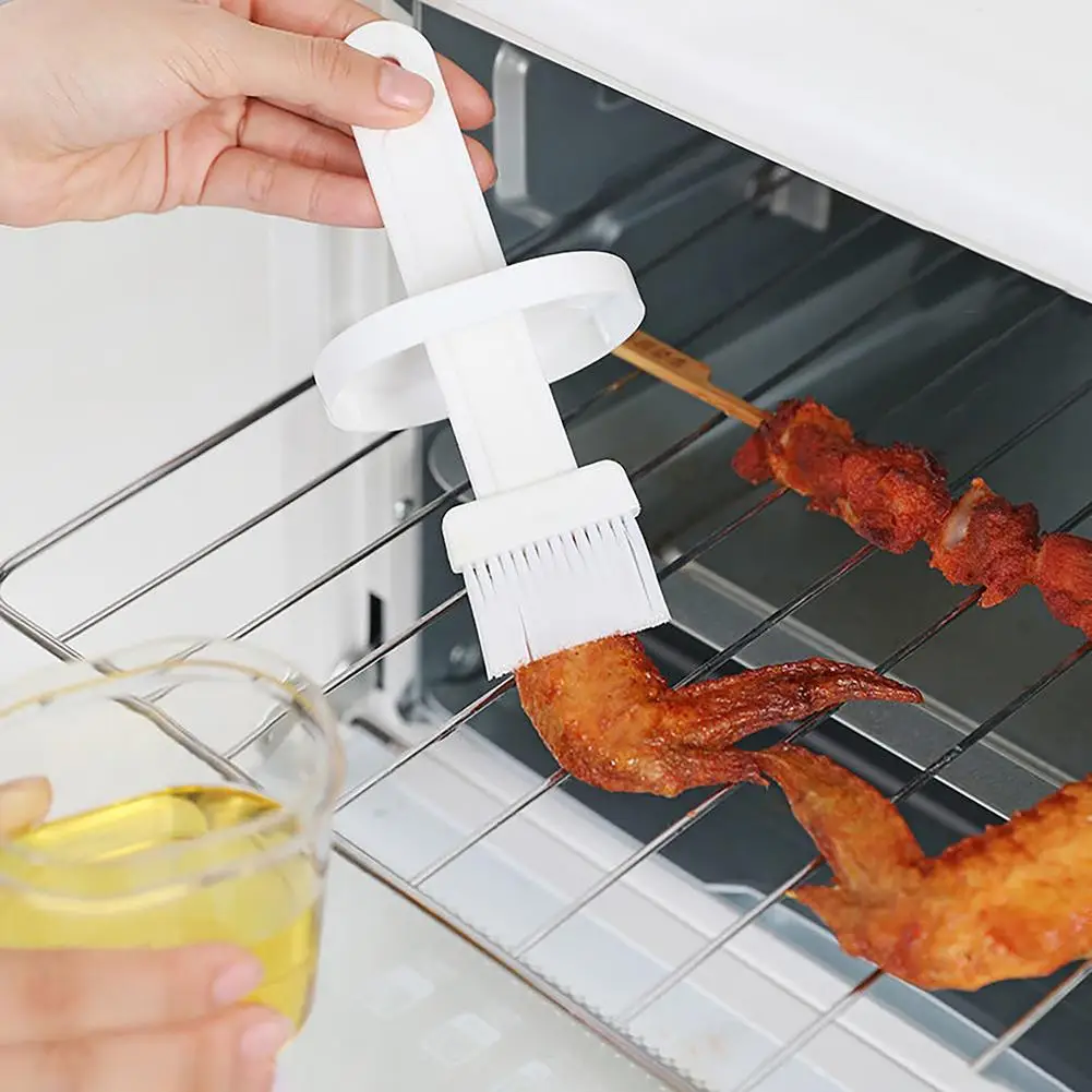 Портативная силиконовая бутылка для масла с щеткой технические кисти жидкое