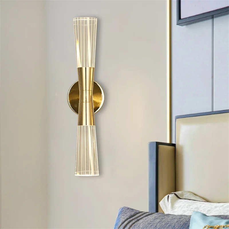 OUFULA домашние настенные светильники Хрустальный светодиодный настенный