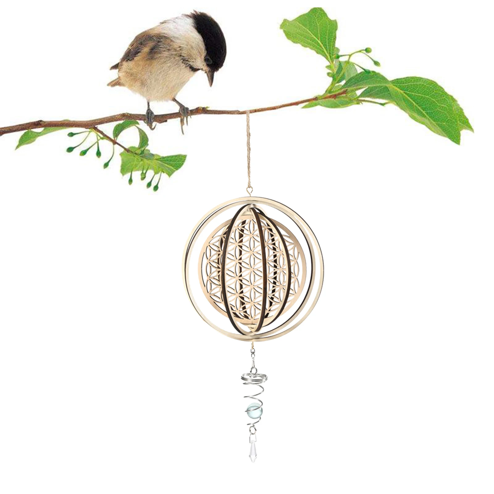 

Wind Chimes Outdoor Wind Spinner Wall Rotating Window Hanging Decorations