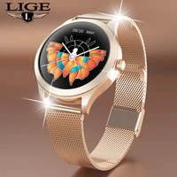 lige new fashion smart watch woman fashion watch heart rate sleep monitoring for android ios ip68 waterproof ladies smartwatch