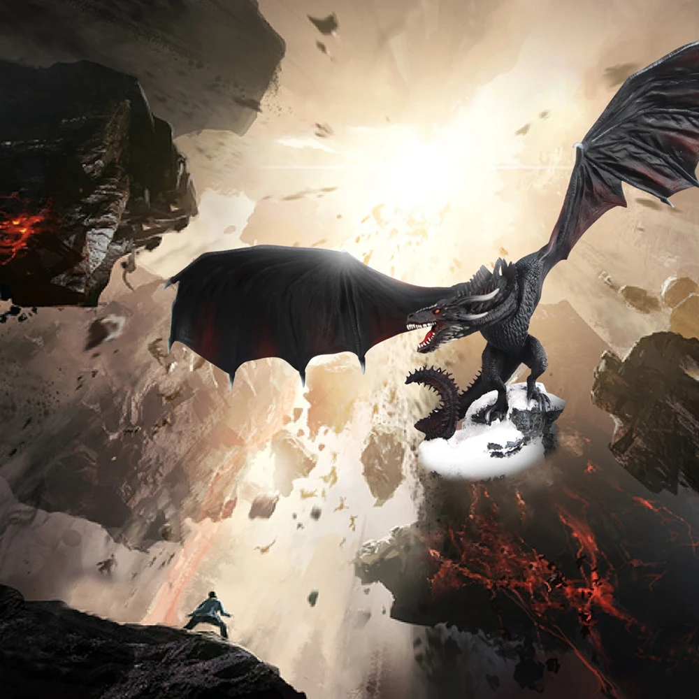 

Molezu Halloween Dragon Prop Big And Heavy Decorations Prop Resin Prop Put In The House For Halloween Party