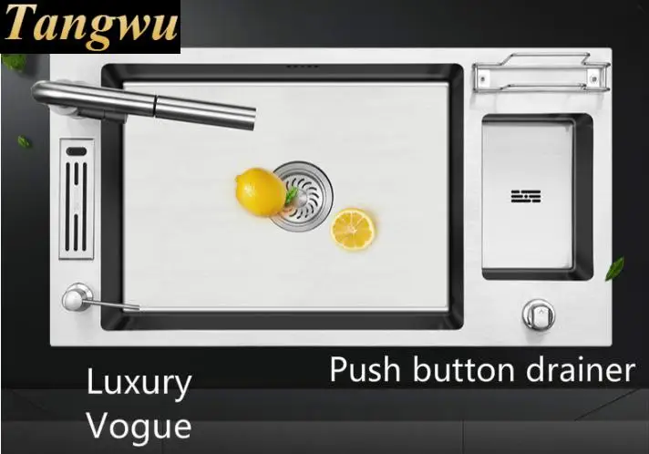 Бесплатная доставка домашняя большая кухонная ручная раковина vogue одиночная для