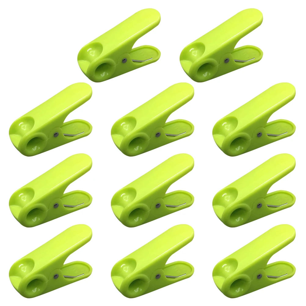 

10Pcs Spring Clip ABS Plastic Clothespin Food Sealing Clip Moisture-Proof Snack Bag Sealing Multifunctional Use For Home Kitchen