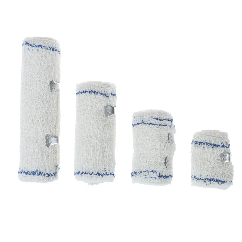 

2Pcs Elastic Crepe Wound Dressing Bandages For Home Work Outdoor Sports