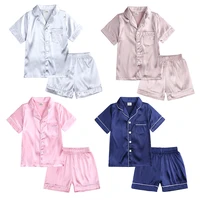 baby pajamas sets boys girls new summer sleepwear set kids short sleeve top shorts 2 pce suit loungewear children clothes suit