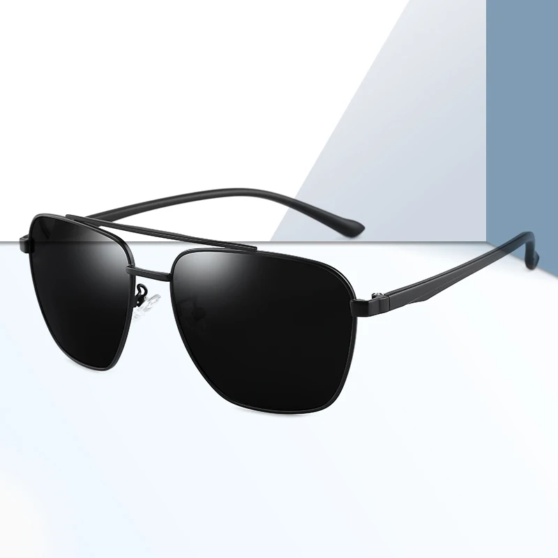 BINGKING стильные поляризационные мужские солнцезащитные очки квадратная оправа из