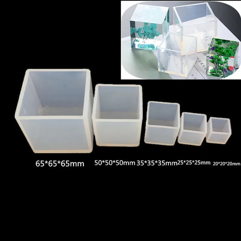Куб DIY силиконовая форма Прозрачная квадратная УФ отверждаемая эпоксидная смола