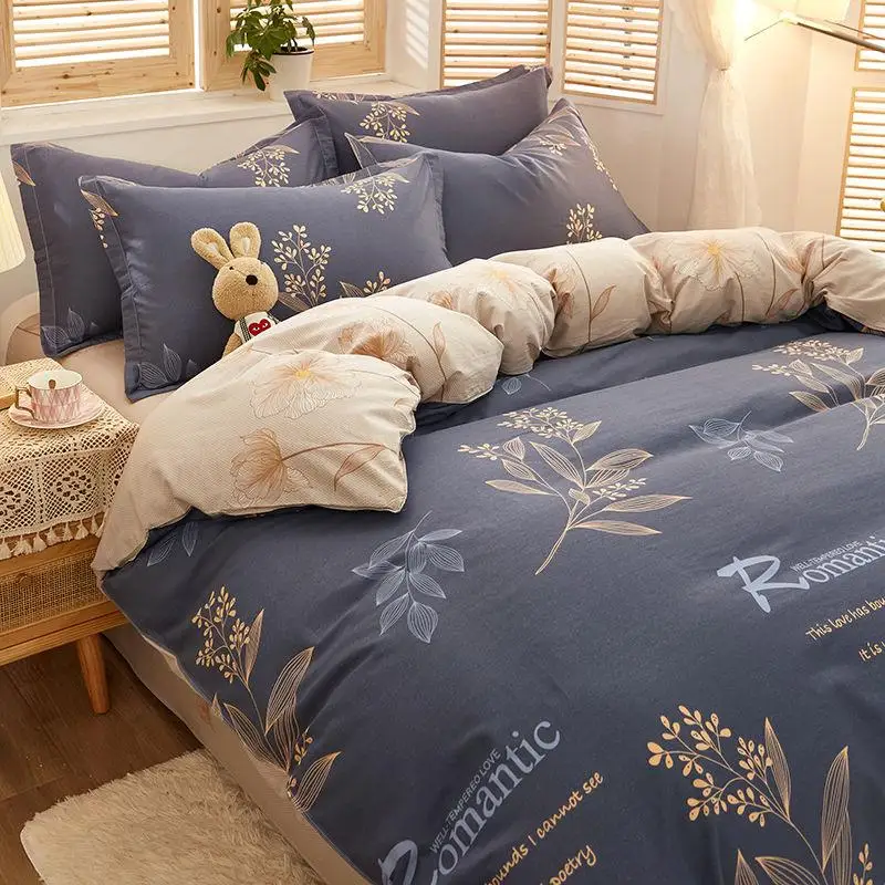 

Winter 3/4 Piece 100% Bedding Set, Cotton Bedding Set, Large Duvet, King & Queen Bedding, Luxury Home Textile